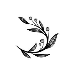 Hand drawn vector vintage element for invitations, greeting cards, quotes, blogs, wedding frames, posters