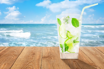 glass of cold lemonade