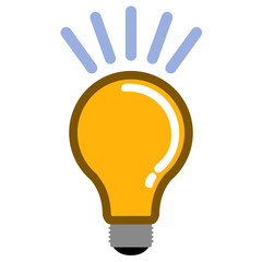 Isolated lightbulb icon