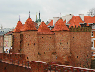 Fototapeta premium la vielle ville de Varsovie en Pologne