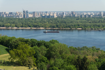 Kiev cityscape with high viewpoint