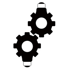 Pair of gear lightbulbs