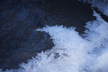 Ice texture. Winter background