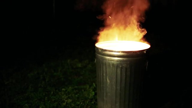Trash Can Fire