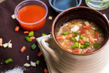 soup, a heart warming drink for winters 