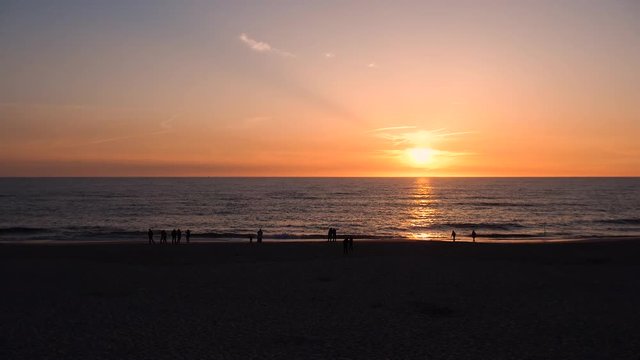 Sonnenuntergang am Strand von Sylt