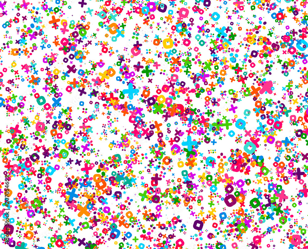 Aufkleber abstract geometric pattern. background with colored shapes. mosaic graphic design. vivid backdrop fo