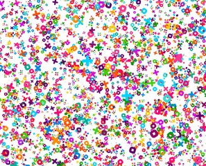 Abstract geometric pattern. Background with colored shapes. Mosaic graphic design. Vivid backdrop for Banners, Posters, Flyers. Vector