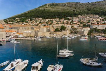 Fototapeta na wymiar Dubrovnik old town port, Coatia
