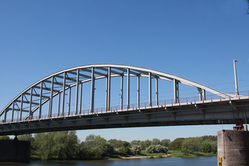 Fototapeta na wymiar John Frost Bridge, Arnhem, Netherlands
