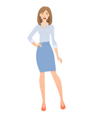 Fototapeta premium business woman isolated