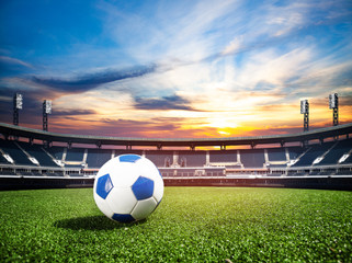 Ball on soccer stadium championship concept © Sergey Novikov