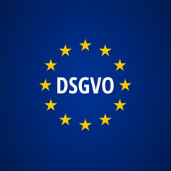 EU-DSGVO sign illustration