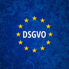 EU-DSGVO sign illustration