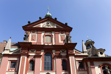 Fototapeta na wymiar St. George's Basilica on Prague Castle, Czech Republic
