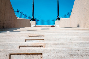 Steps leading up to the top of Vinegar Hill