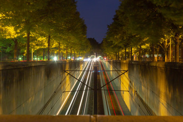 Langzeitbeichtung vor einem U-bahn Tunnel in Hannover
