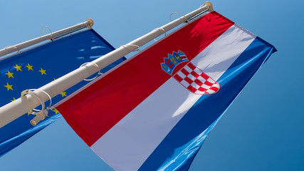 Flaga chorwacji europa rejs