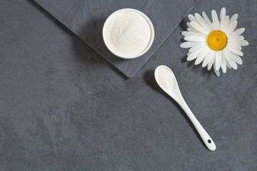 Collagen protein powder - Hydrolyzed. Top view