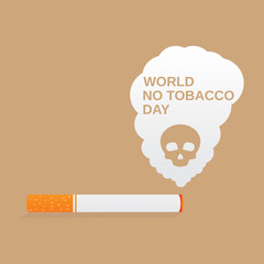 World no tobacco day illustration vector