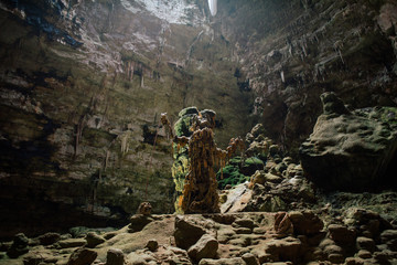 Castellana Grotte cave in apulia Italy