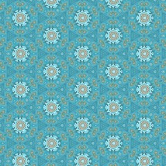 Elegant turquoise and gold seamless texture. Abstract background. Creative pattern for any printed production, print on fabric, canvas, paper and ceramic. Template for decoration of design products.