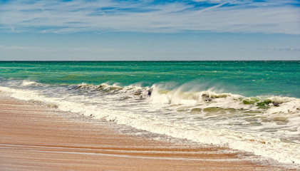 Beach and waves