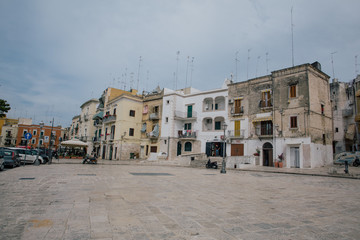 Fototapeta premium Bari Alupia city houses an old streets in Italy