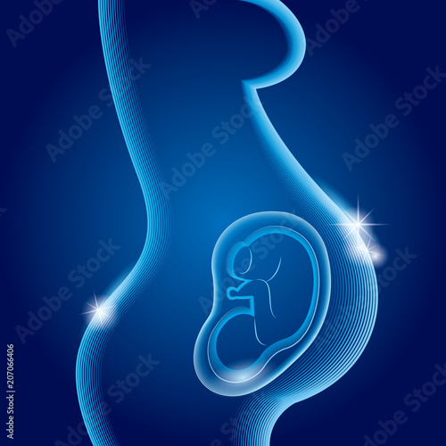 "Xrays for pregnant women, images use layer blending effects." Stock image and royaltyfree