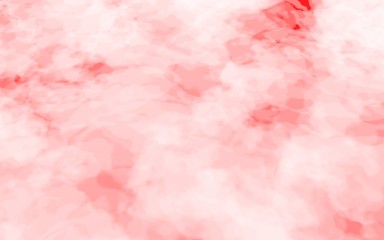 Background of abstract white color smoke isolated on red color background. The wall of white fog