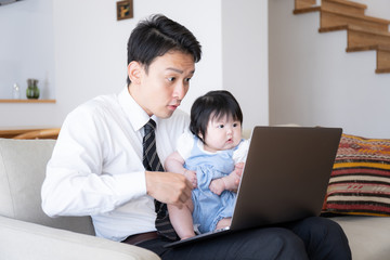 育児イメージ　イクメン