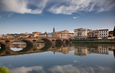 ponte Alla Garraia over river Arno, Florence, Italy