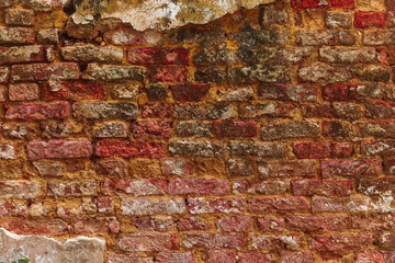 Brick wall background. Old texture