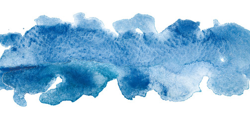 blue stripe watercolor. on white background for cards and cards