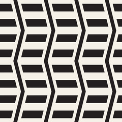 Vector seamless zigzag line pattern. Abstract stylish geometric background. Repeating lattice background