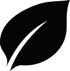 leaf silhouette icon