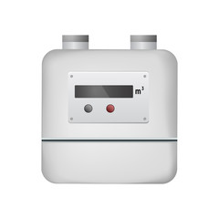 Gas meter. Counter utilities. Vector illustration. Instrumentation of natural resources