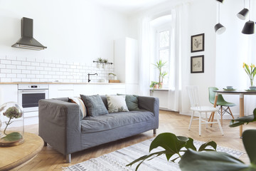 Modern home interior - obrazy, fototapety, plakaty