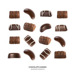 Chocolate Sweets Seamless Pattern