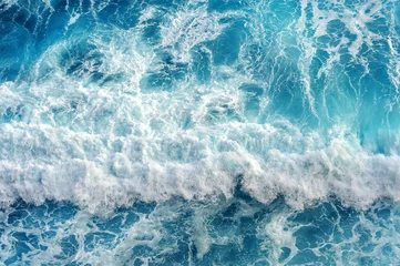 Photo sur Plexiglas Eau Vue aérienne de la vague de l& 39 océan.