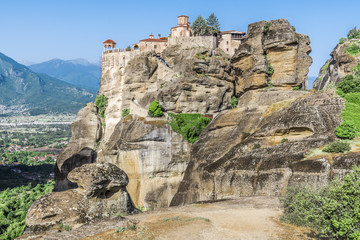 Fototapeta na wymiar The monastery on the cliffs