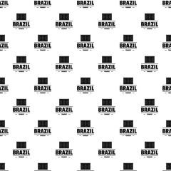 Brazil tourist pattern vector seamless repeat for any web design