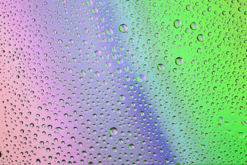 Rainbow background with drops