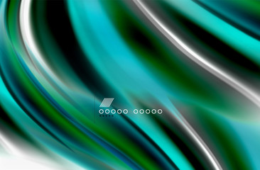 Rainbow color waves, vector blurred abstract background