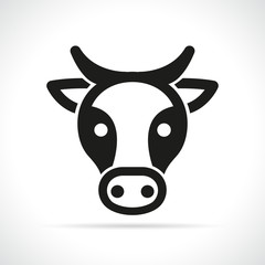 cow head icon on white background