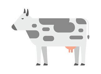 Cow icon. flat style. isolated on white background