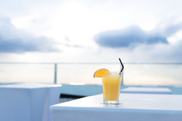 Orange cocktail drink