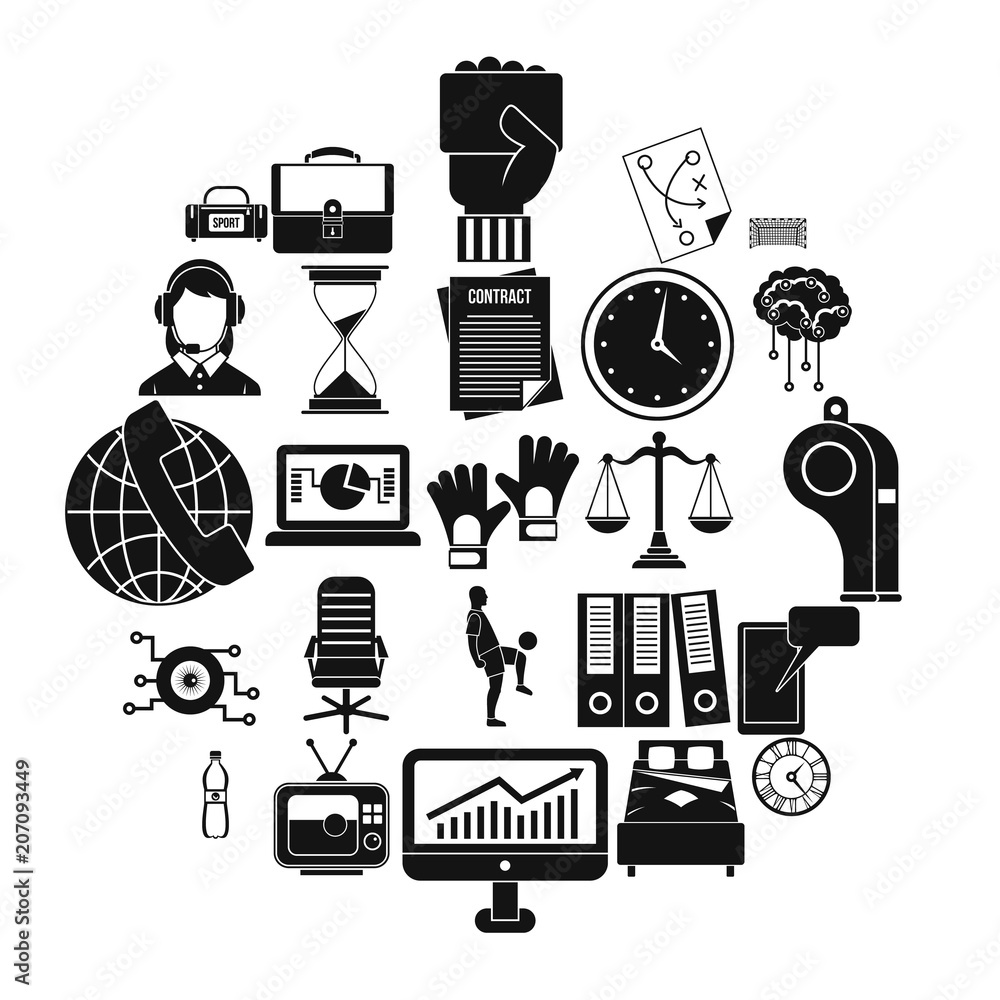 Poster timer icons set. simple set of 25 timer vector icons for web isolated on white background