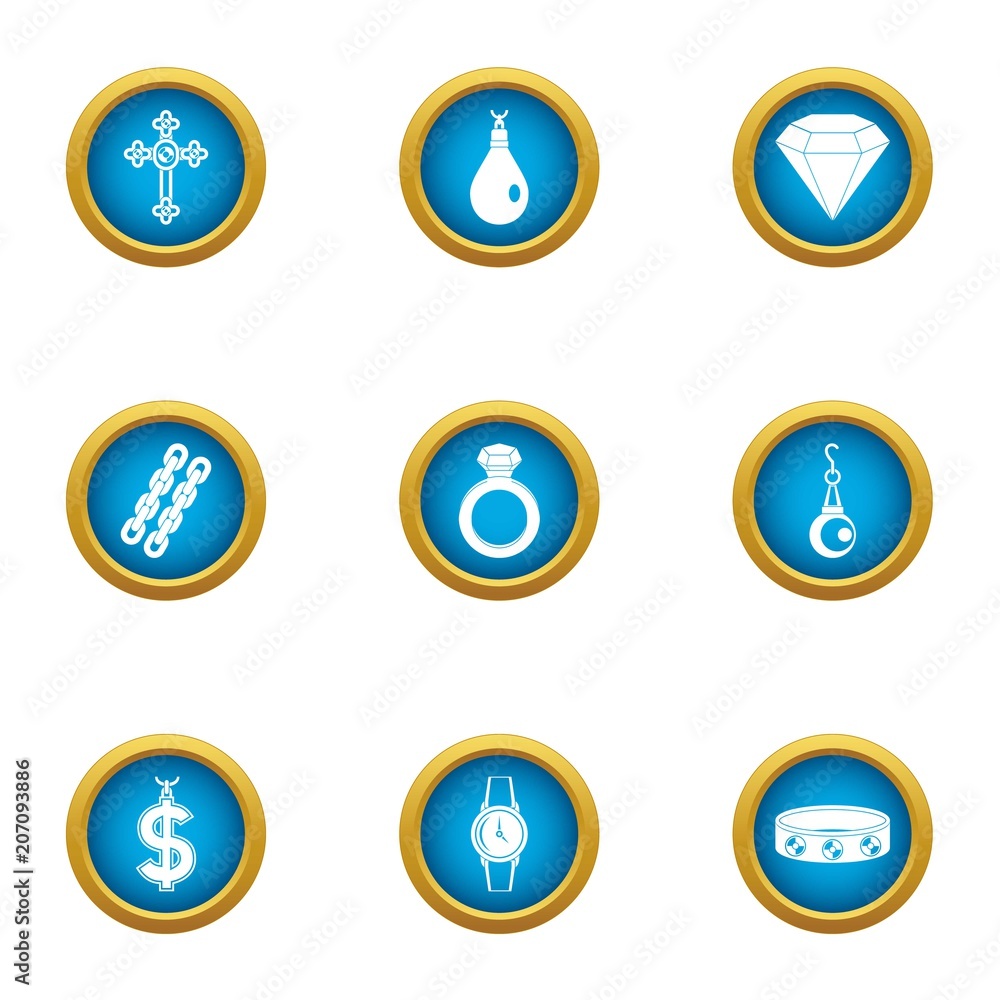Poster brink icons set. flat set of 9 brink vector icons for web isolated on white background