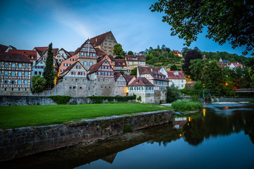 Altstadt von Schwäbisch Hall in Schwaben Hohenlohe 